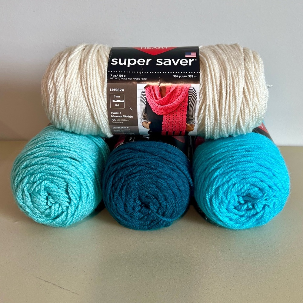 Red Heart Super Saver Yarn in Burgundy